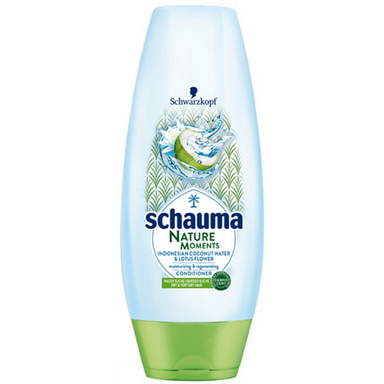 Schauma Nature Moments Indonézska kokosová voda a lotosový kvet hydratačný a regeneračný balzam na vlasy 200 ml