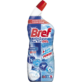 Bref WC gél Power Aktiv Gél Ocean s osviežovačom, 700 ml