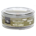 Woodwick Frasier Fir - Fraserova jedľa vonná sviečka s dreveným knôtom petite 31 g