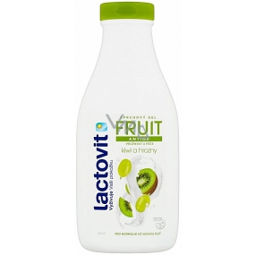 Lactovit Fruit Antiox Pružnosť a starostlivosť kiwi a hrozno sprchový gél pre normálnu až suchú pleť 500 ml