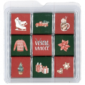 Nekupto Čokoládové puzzle vianočné Korčule 11 x 11,5 x 0,7 cm, 9 x 5 g