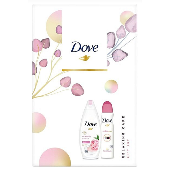 Dove Nourishing Secrets Obnovujúci Ritual Pivoňka sprchový gél 250 ml + antiperspirant dezodorant sprej 150 ml kozmetická sada