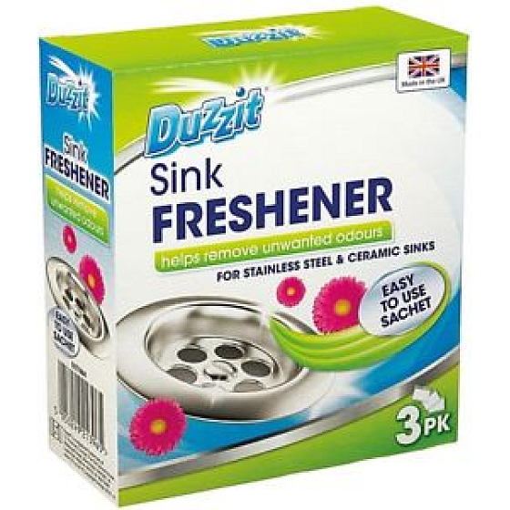 Duzzit Sink FRESHNER osviežovač do drezu proti pachom 3 x 30 g