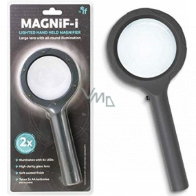 If magnify-i Lighted Hand Held Magnifier lupa veľká s 6 LED diódami 70 mm