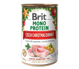 Brit Mono Protein Česká štědrovečerní hostina kapr s brambory, mrkví a hráškem kompletní krmivo pro dospělé psy 400 g