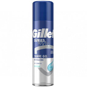 Gillette Series Revitalizing Sensitive gél na holenie so zeleným čajom pre mužov 200 ml