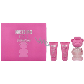 Moschino Toy 2 Bubble Gum toaletná voda 50 ml + telové mlieko 50 ml + sprchový gél 50 ml, darčeková sada pre ženy