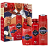 Old Spice Captain 3v1 sprchový gél na tvár, telo a vlasy 250 ml + antiperspirant dezodorant 50 ml + dezodorant sprej 150 ml + domino, kozmetická sada pre mužov