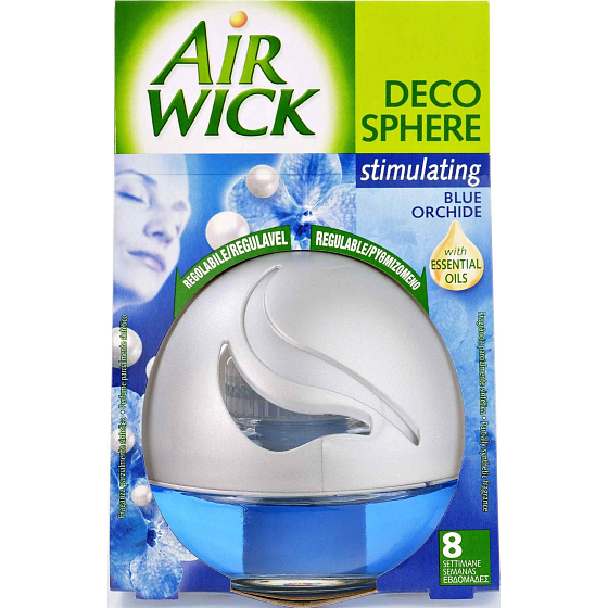 Air Wick Decosphere Modrá Orchidea osviežovač vzduchu 75 ml