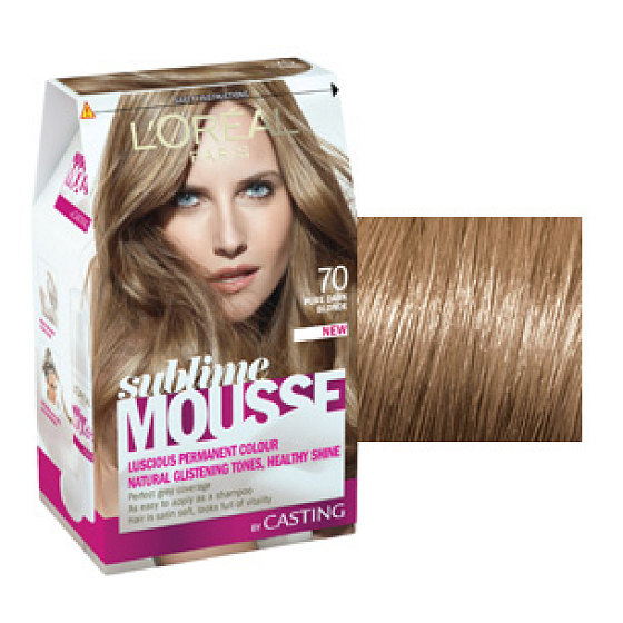 Loreal Paris Sublime Mousse farba na vlasy 70 pravá najsvetlejší hnedá