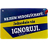 Nekupto Humorná ceduľka Nie som nedoslýchaví 15x10 cm 1 kus