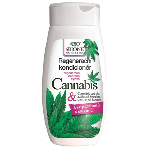 Bione Cosmetics Cannabis regeneračný kondicionér pre všetky typy vlasov 260 ml