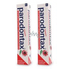Parodontax Classic zubná pasta proti krvácaniu ďasien bez fluoridu 2 x 75 ml, duopack