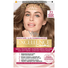Loreal Paris Excellence Creme farba na vlasy 7.1 Blond popolavá