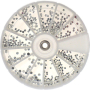 Nail Accessory Ozdoby na nechty kamienky strieborné 439