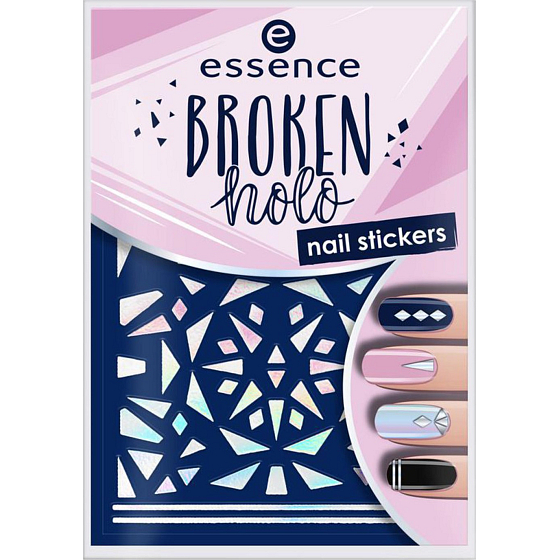 Essence Stand Out! 3D Touch nálepky na nechty 12 Broken Holo 1 aršík