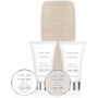 Baylis & Harding Pomaranč, Bergamot a Bobkové listy kryštáliky do kúpeľa 50 g + sprchový gél 50 ml + umývací krém 50 ml + telové maslo 50 ml + masážna žinka, kozmetická sada