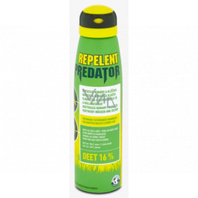 Predator Repelent Deet 16% repelentný sprej odpudzuje komáre a kliešte 150 ml