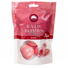Elysium Spa Rose šumivá guľa-bomba do kúpeľa 3 x 50 g