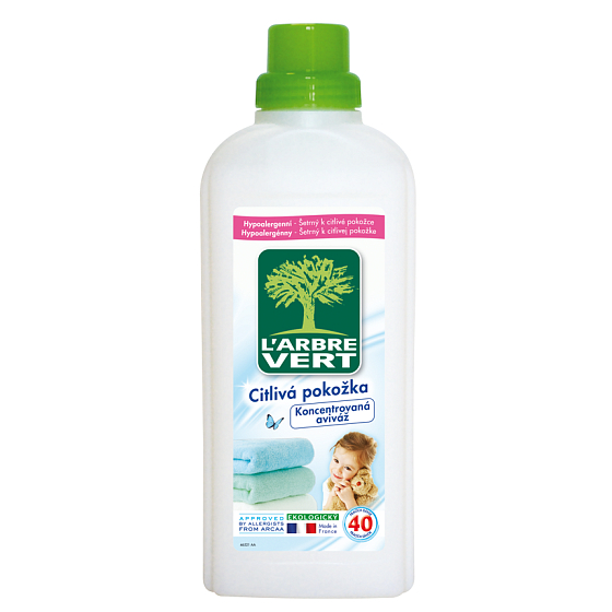 L'Arbre Vert Eko Sensitive koncentrovaná aviváž 40 dávok 750 ml
