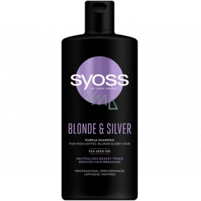 Syoss Blonde & Silver šampón pre melírované, blond a šedivé vlasy 440 ml