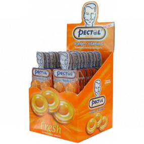 Pectol Pomarančový drops bez cukru s vitamínom C 24 blistrov box