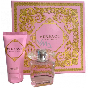 Versace Bright Crystal toaletná voda pre ženy 30 ml + telové mlieko 50 ml, darčeková sada pre ženy