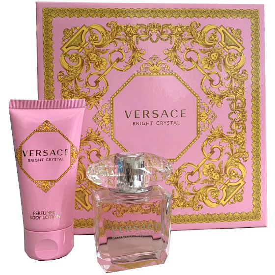 Versace Bright Crystal toaletná voda pre ženy 30 ml + telové mlieko 50 ml, darčeková sada pre ženy