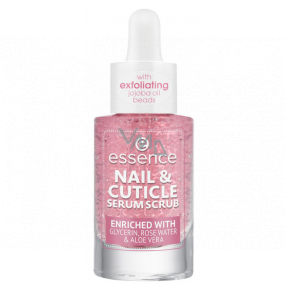 Essence Nail & Cuticle Serum Scrub peelingové sérum na nechty a nechtovú kožičku 8 ml