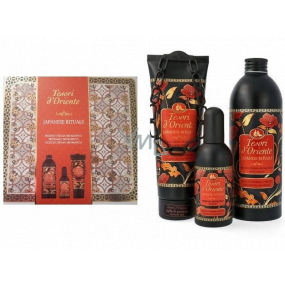 Tesori d Oriente Japanese Rituals Parfumovaná voda 100 ml + sprchový gél 250 ml + krém do kúpeľa 500 ml + plechová krabička, darčeková súprava pre ženy