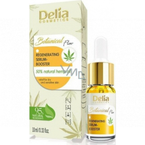 Delia Cosmetics Botanical Flow Konopný olej regeneračné sérum na suchú až citlivú pleť 10 ml