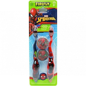 Zubná kefka Firefly Spiderman s uzáverom pre deti 2 kusy