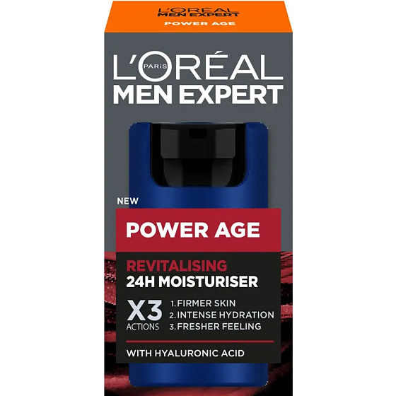 Loreal Paris Men Expert Power Age revitalizačný 24h hydratačný krém pre mužov 50 ml