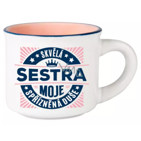 Hrnček na espresso Albi - Great Sister My Soul Mate 45 ml
