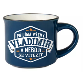 Albi Espresso Hrnček Vladimir - Prijíma výzvy a nebojí sa vyhrať 45 ml
