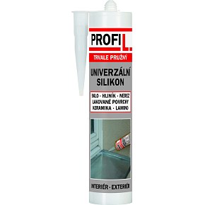 Profil univerzálny silikón, biely, 310 ml