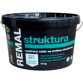 REMAL Štruktúra maliarska farba so zrnitou štruktúrou, 15 kg