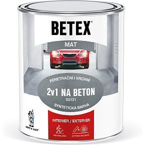 Betex S2131 2v1 základná aj vrchná farba na betón 0110 šedá, 800 g Betex S2131 2v1 základná aj vrchná farba na betón 0110 šedá, 800 g