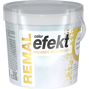 REMAL Color Efekt umývateľná dekoračná farba, 0910 strieborná perleť, 400 g