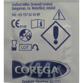 Corega Tabs Parts čistiace tablety na ortodontická rovnátka 1 kus