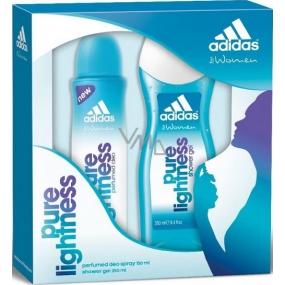 Adidas Pure Lightness dezodorant sprej 150 ml + sprchový gél 250 ml, kozmetická sada