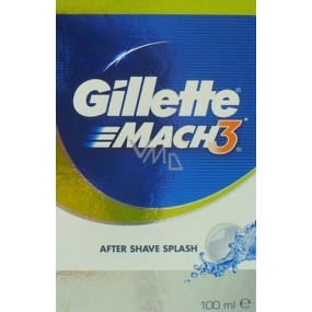 Gillette Mach3 voda po holení, pre mužov 100 ml