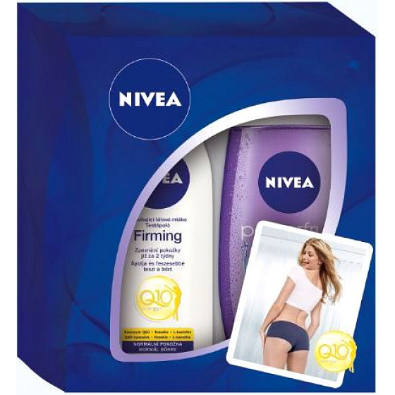 Nivea Q10 Lotion telové mlieko Q10 250 ml + sprchový gél Powerfruit Fresh 250 ml, pre ženy kozmetická sada