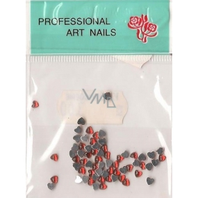 Professional Art Nails ozdoby na nechty kamienky srdiečka červené 1 balenie