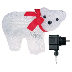 Emos Medveď ľadový 20,3 x 13,3 cm, 16 LED + 5m prívodný kábel