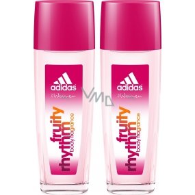 Adidas Fruity Rhythm parfumovaný dezodorant sklo pre ženy 2 x 75 ml, duopack