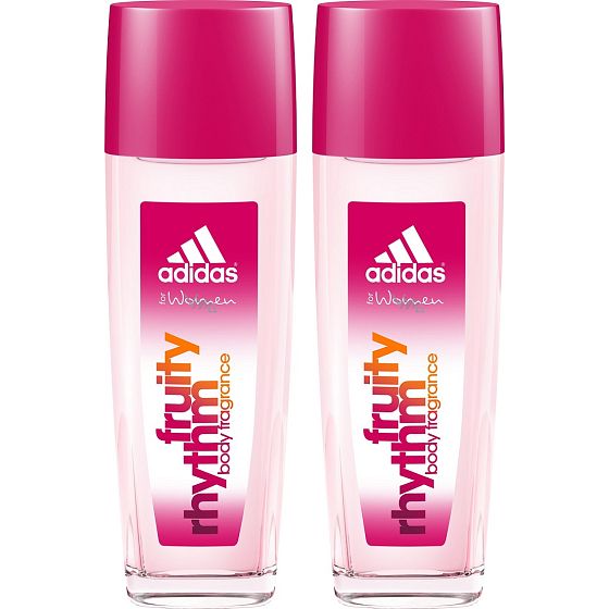 Adidas Fruity Rhythm parfumovaný dezodorant sklo pre ženy 2 x 75 ml, duopack