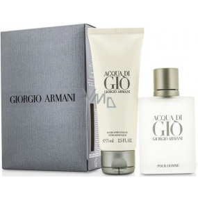 Giorgio Armani Acqua di Gio toaletná voda 50 ml + balzam po holení 75 ml, darčeková sada