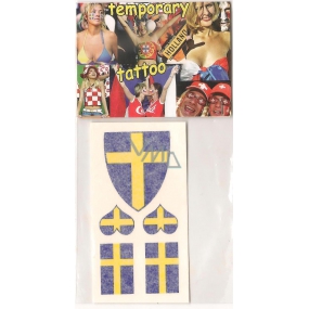 Arch Tetovacie obtlačky na tvár i telo Švédsko vlajka 3 motívy