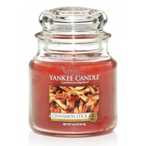 Yankee Candle Cinnamon Stick - Škoricová tyčinka vonná sviečka Classic stredné sklo 411 g